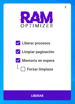 Captura de pantalla de RAM Optimizer